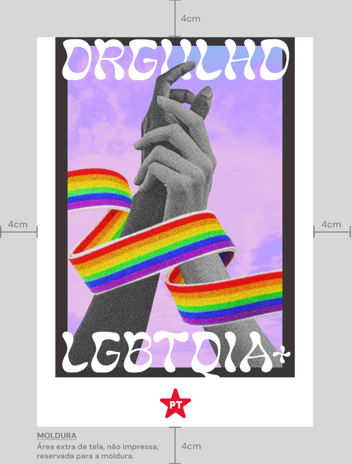 Poster A3 Orgulho LGBTQIA+