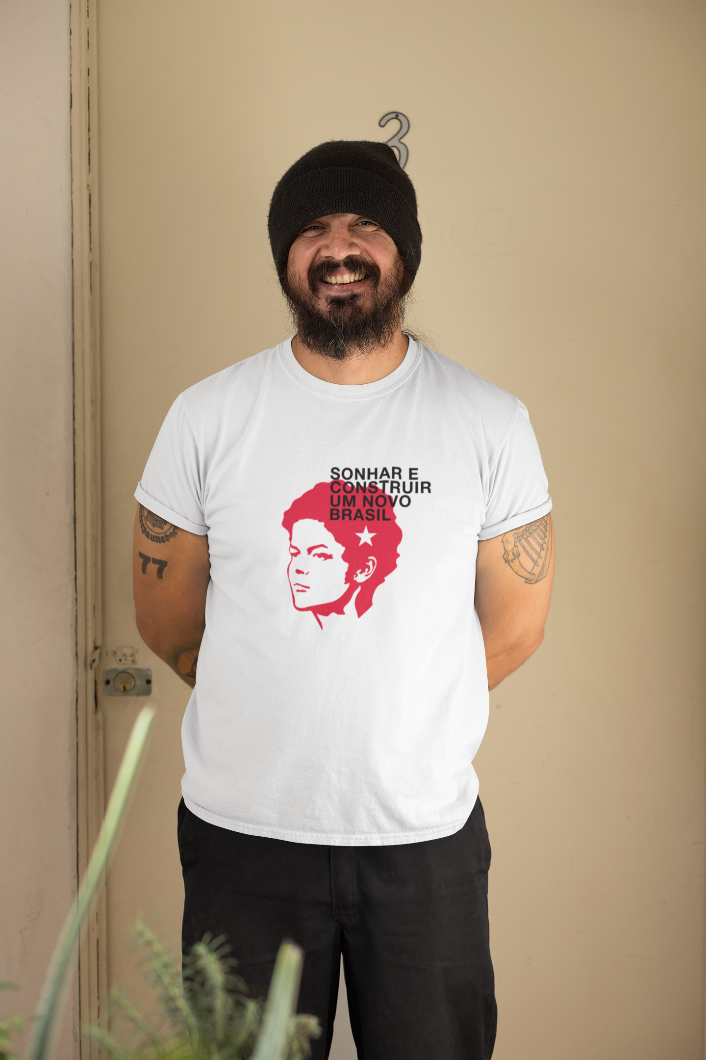 Camiseta Masculina Dilma Sonhar e Construir