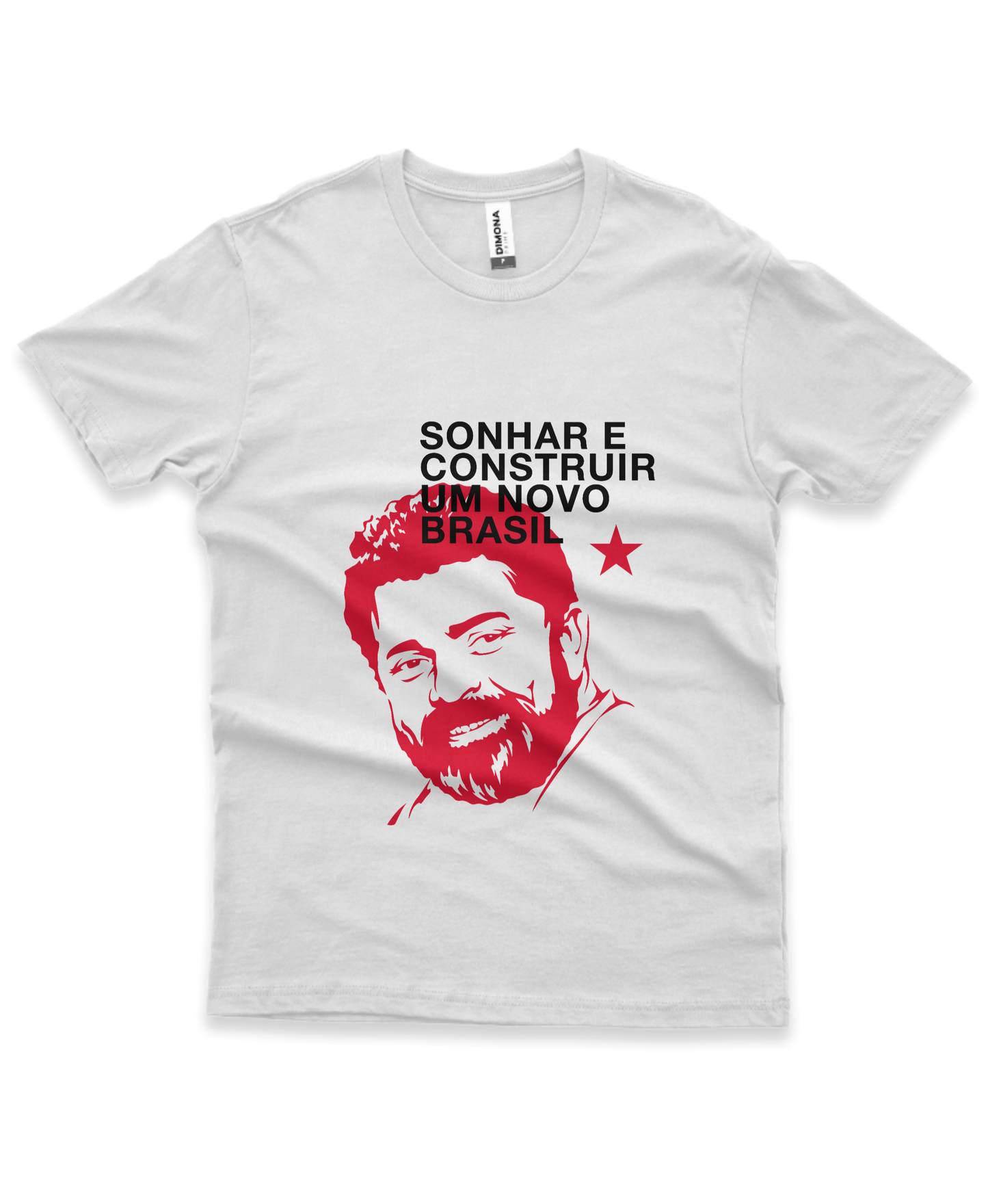 Camiseta Masculina Lula Sonhar e Construir