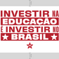 Poster Investir em Educação é Investir no Brasil