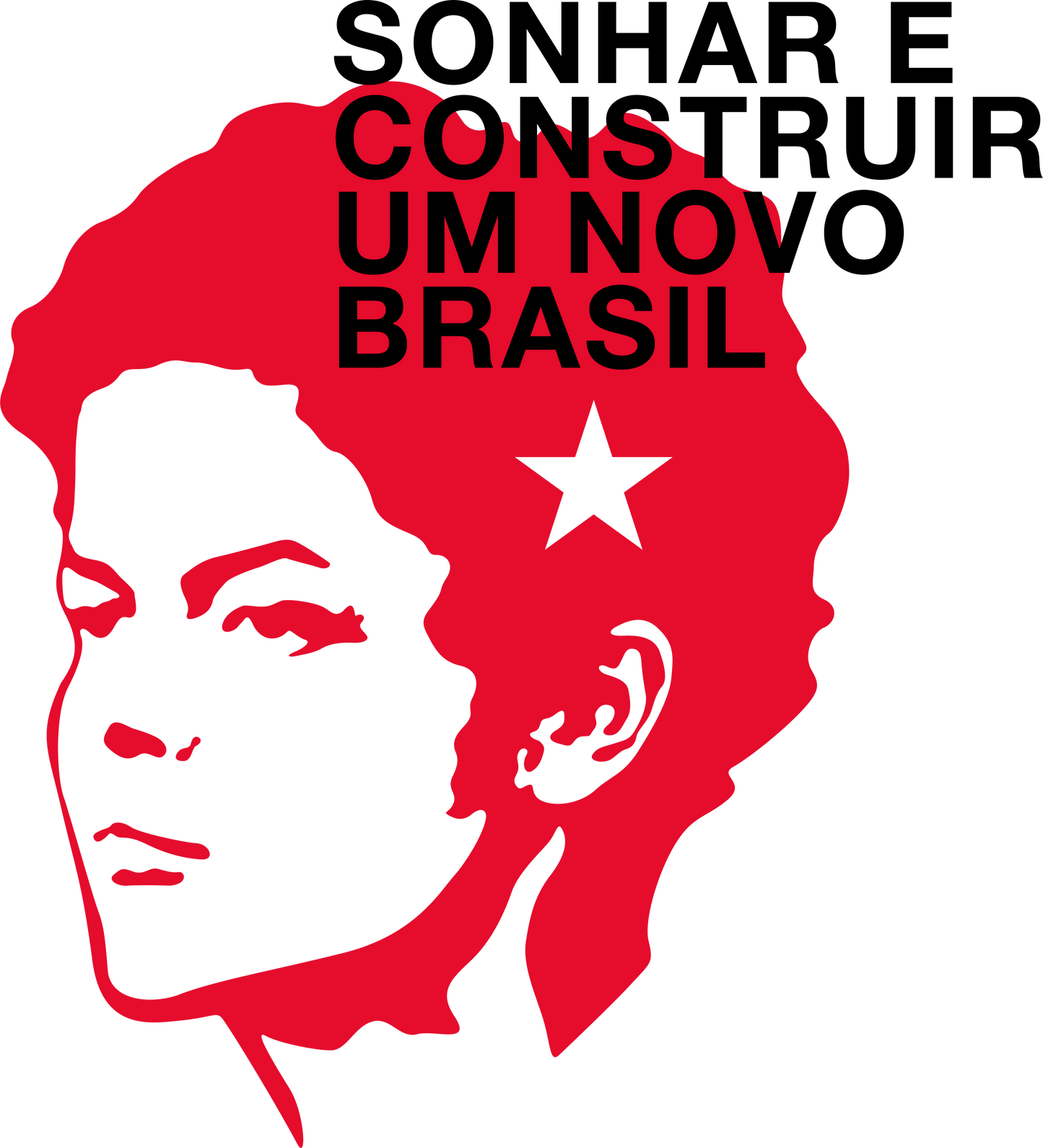 Camiseta Feminina Dilma Sonhar e Construir um novo Brasil