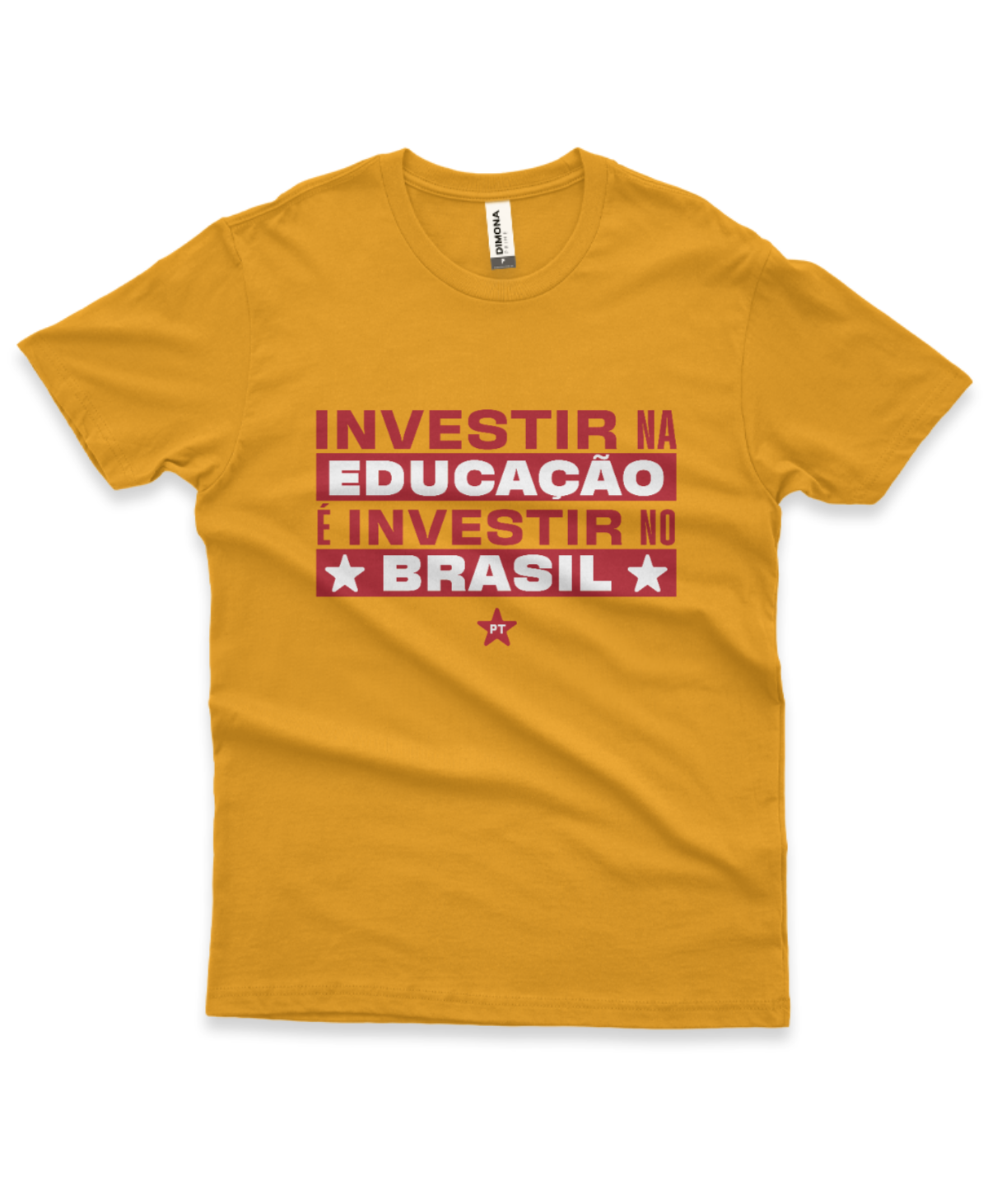 Camiseta Masculina Investir em educação é investir no Brasil