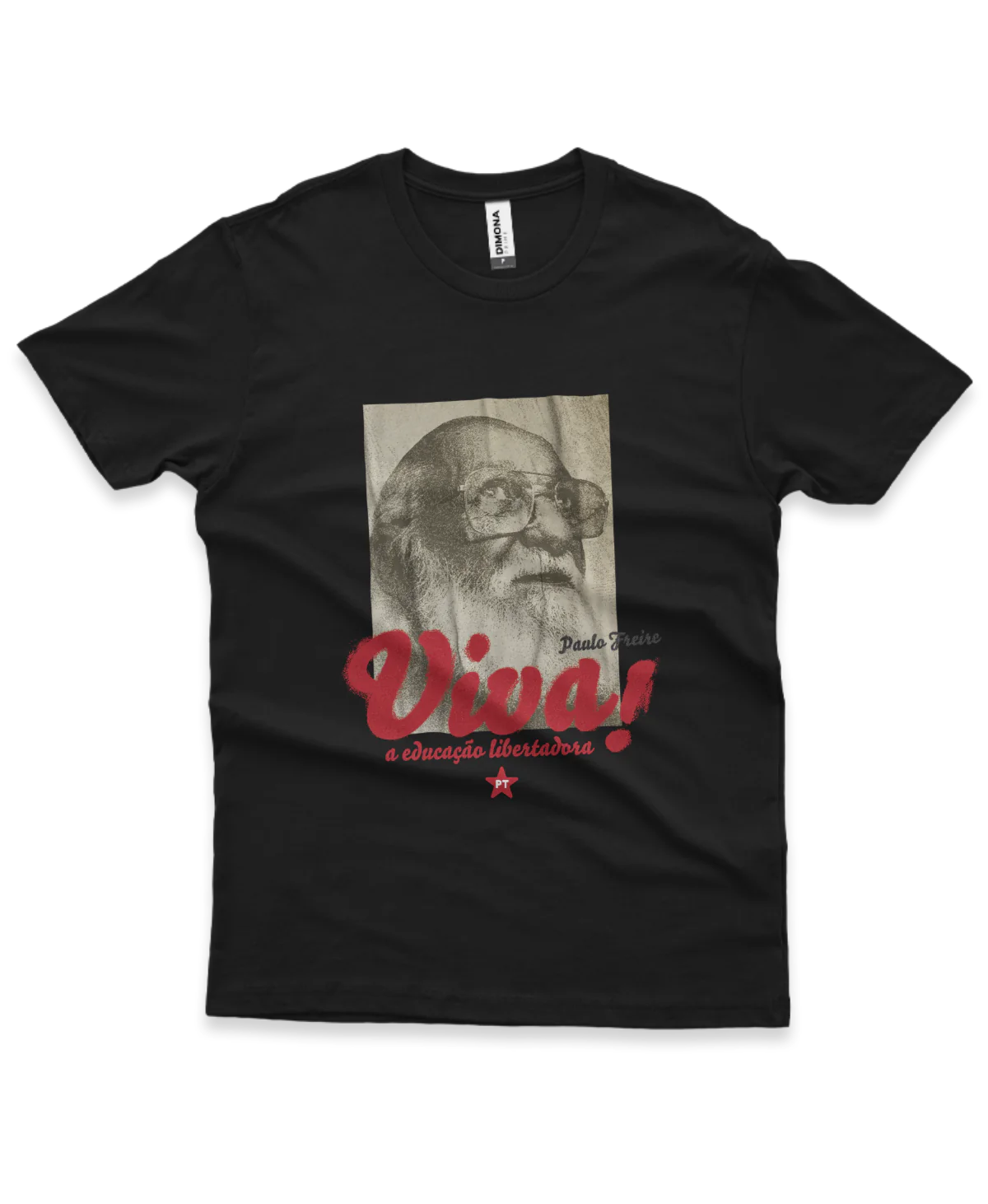 Camiseta Masculina Paulo Freire: Viva!