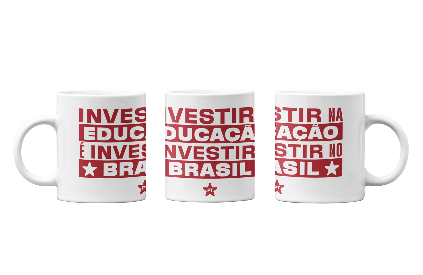 Caneca Investir em Educação é Investir no Brasil
